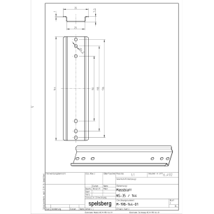 Spelsberg - DIN-rail 35 x 144,0 x 7,5 mm - NS 35-144 - 19814401 - Afbeelding 2
