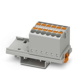 Phoenix Contact 3273022 Verdeelblok met railadapter grijs 12p